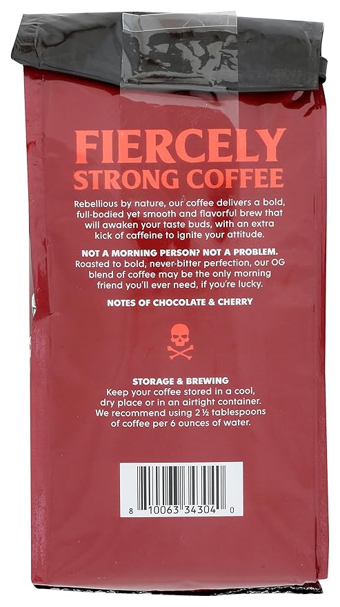 Death Wish Coffee Coffee Grnd Dark Roast 10 OZ