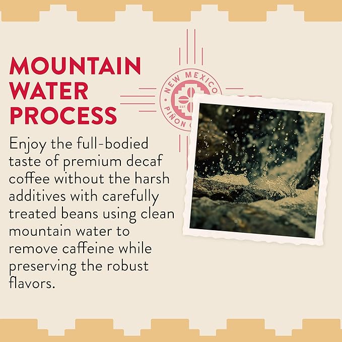 New Mexico Piñon Coffee Naturally Flavored Coffee (Traditional Piñon Ground Decaf, 2 pound)