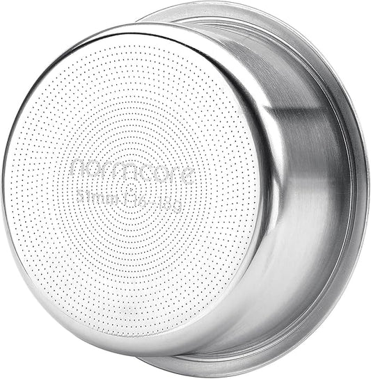 Normcore 51mm High Extraction Filter Basket, 16-18g High Uniformity Precision Basket Fits Delonghi Portafilters, 0.8mm Thickness, 2415 Hole Pattern, Comes with a 51mm Puck Screen and Paper Filters