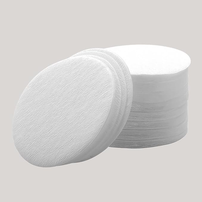 Normcore 51mm Espresso Paper Filters - Replacement Filter Packs - Paper Coffee Filter with Metal Storage Box Compatible with 51mm Portafilters Baskets - 200 Sheets