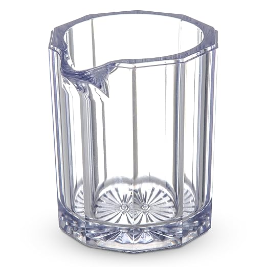 Carlisle FoodService Products 456007 Personal Plastic Portion Syrup and Creamer Pitcher, 2.1 oz, Clear