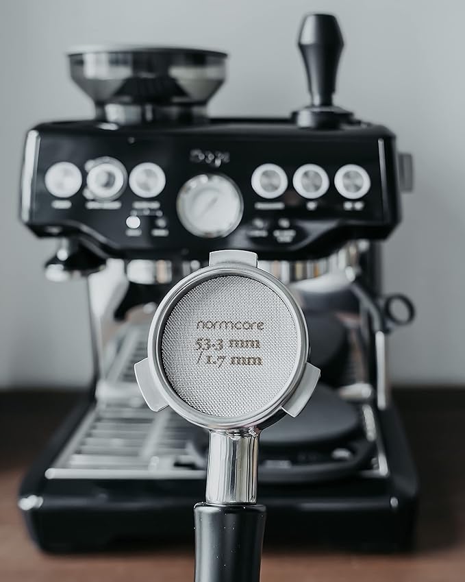 Normcore 54mm Bottomless Portafilter, Naked Portafilter Fits Breville Sage Barista Express Machines, 18g Filter Basket Included (Pack of 2)