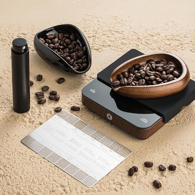 KitchenTour Precision Coffee Kit - Ceramic Coffee Bean Dosing Cup & 8ml Anti-Static Sprayer - 2-in-1 Barista Set for Espresso/Cold Brew