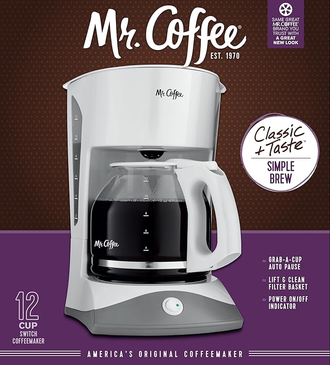 Mr. Coffee® Simple Brew 12-Cup Switch Coffee Maker
