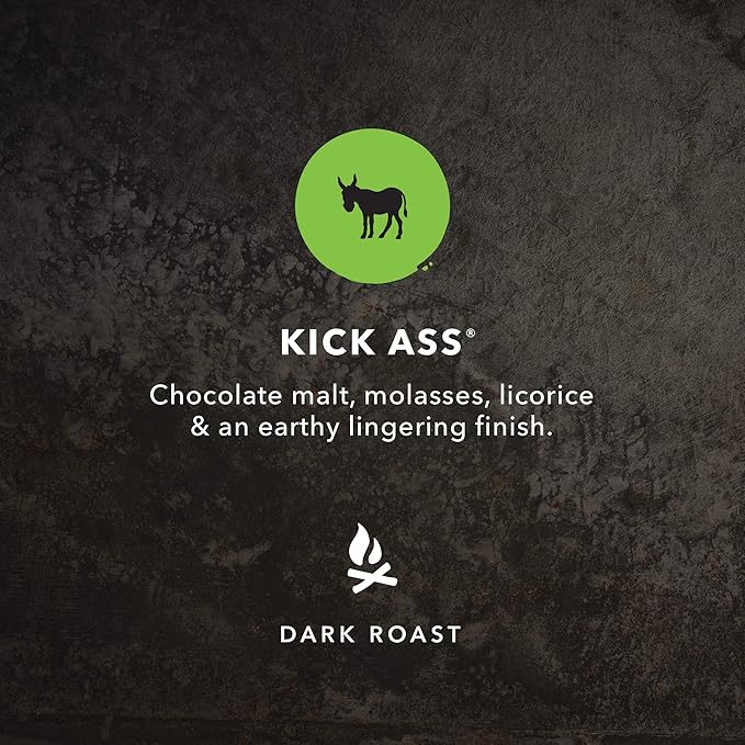Kicking Horse Coffee,Kick Ass,Dark Roast,Whole Bean,10 Oz,(Pack of 2)