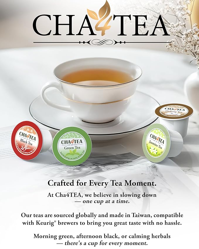 Cha4TEA 36-Count English Breakfast Tea for Keurig K-Cup