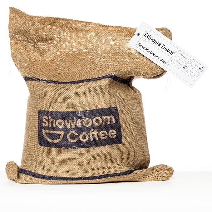 Decaf Ethiopia Unroasted Specialty Green Coffee Beans - Single Origin 100% Arabica - Bulk Wholesale Pricing (33 Pound Bag /15kg)