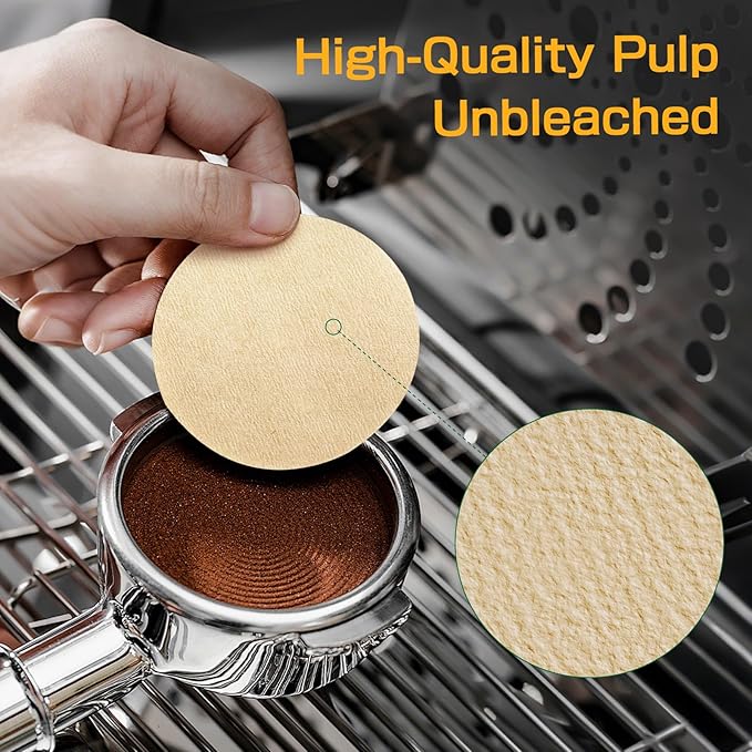 600pcs Espresso Filter Paper for CASABREWS Ultra Espresso Machine, Portafilter Filter Disposable Puck Screen for Flair Espresso Coffee Maker, 58mm