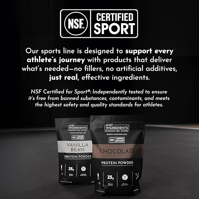 JUST INGREDIENTS Creamy Peanut Butter Chocolate Protein Powder - NSF