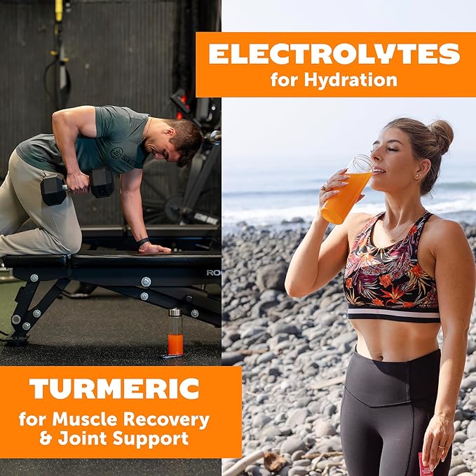 ZYN Electrolyte Drink Mix Hydration Packets, Electrolytes Powder, Hydration Packets w/Turmeric Curcumin, Vitamin C and D, Zinc, Hydrate Electrolyte Powder Packets for Wellness, Variety Pack of 16