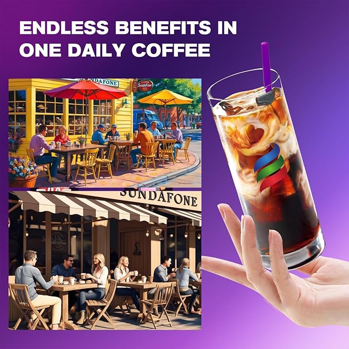 SUNDAFONE Mushroom Coffee 12 Adaptogenic Instant Coffee
