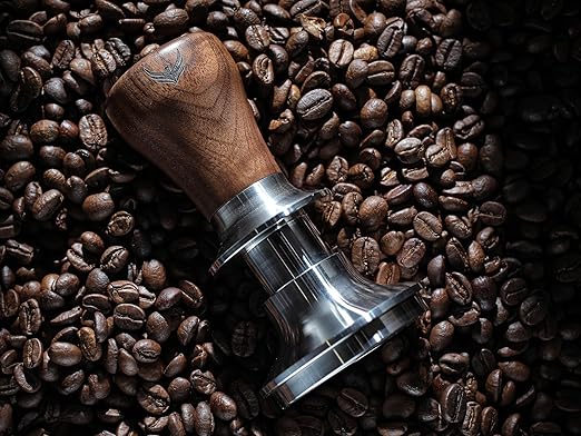 54mm Espresso Tool Set for Breville Machines – Walnut Espresso Organizer, Spring Loaded Self Leveling Tamper, Distribution Tool, WDT Stirrer & Precision Scale