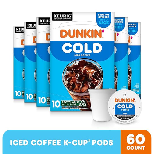 Dunkin' Cold Coffee, 60 Keurig K-Cup Pods