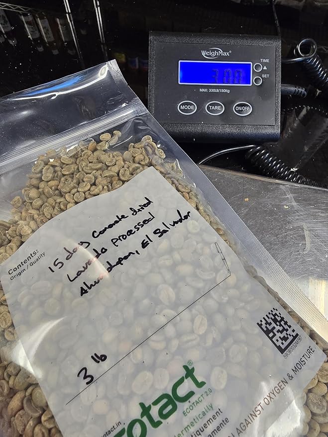 Tesoros Del Pais Green Unroasted Coffee Beans Ahuachapan, El Salvador Single Estate High Elevation (Wet Milled, 3 lb)