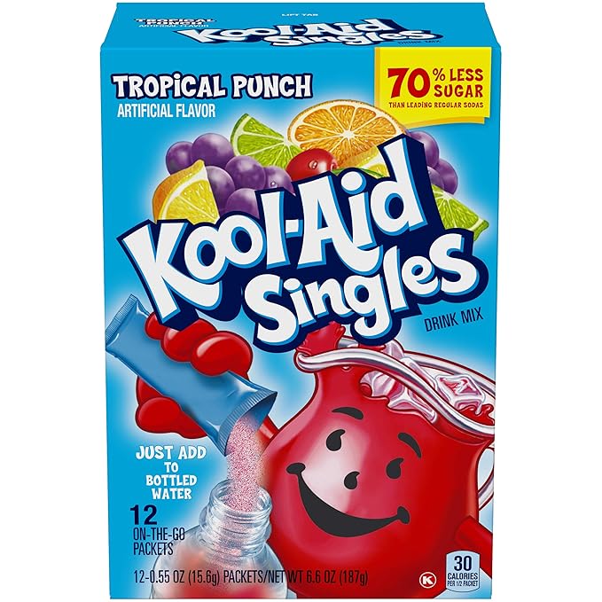 Kool-aid Singles Tropical Punch 12-.055 Oz Box 2-boxes