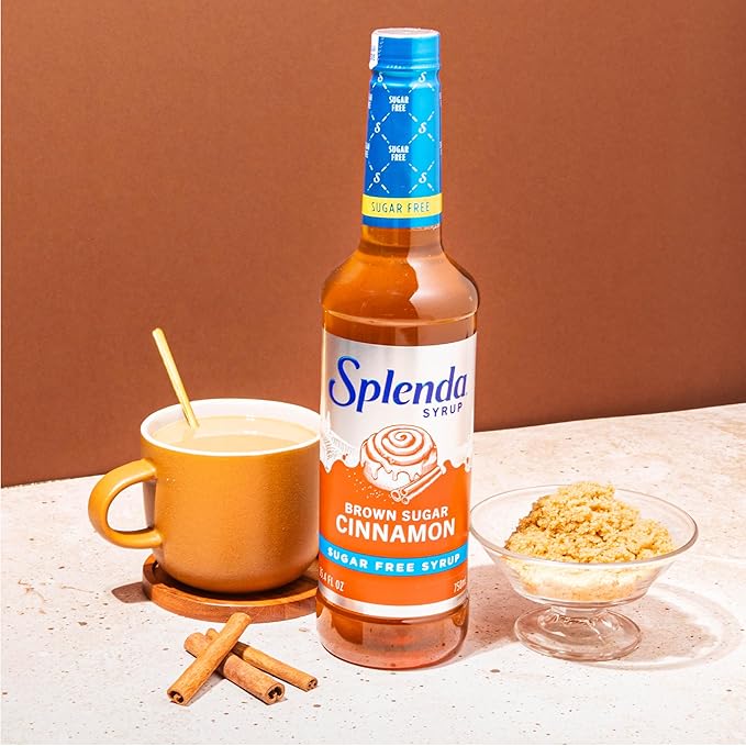 Splenda Coffee Syrup, Brown Sugar Cinnamon, Sugar Free, Flavored Liquid Syrups for Drinks, 750 ml Bottle