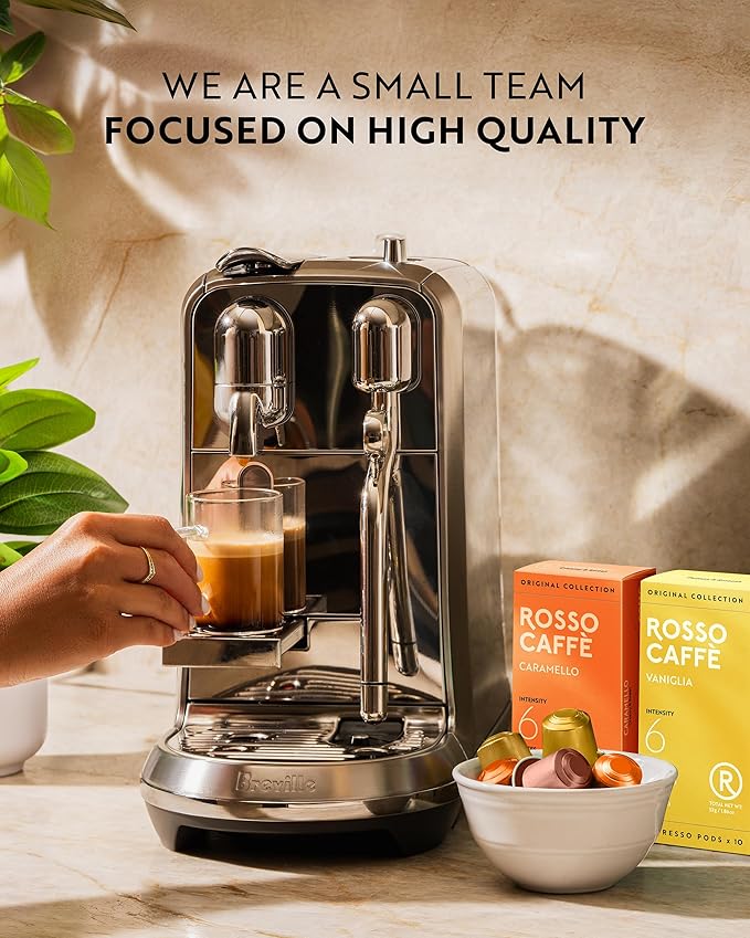 Nespresso Compatible Capsules - Sweet Flavors Pack (60 Pods) - Fit to All Nespresso Original Line Machine - By Rosso Caffe - 60 Days Satisfaction Guarantee