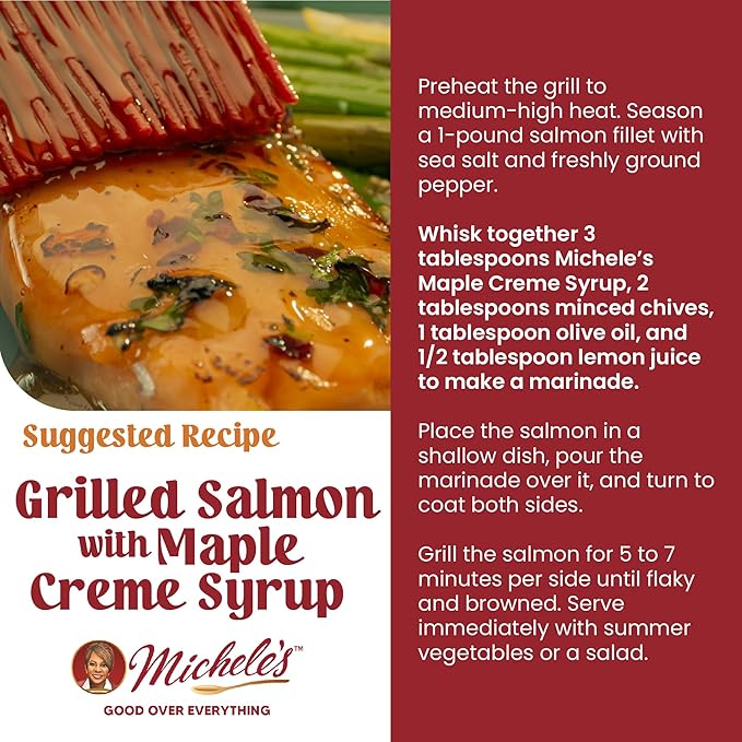 Michele’s Syrup Variety pack – Maple Crème, Honey Crème, Butter Pecan Syrups | Flavoring Syrup for Pancakes and Waffles, Ice Cream – Condiment for Salmon, Pork, and Beef – Great Breakfast Food Gift