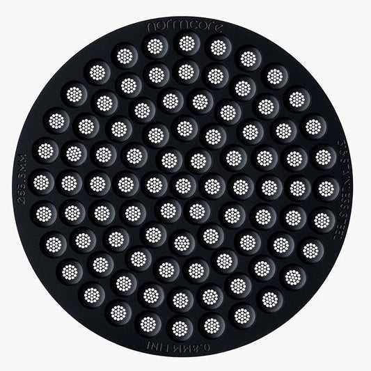 Normcore 53.3mm Puck Screen, 0.8mm Thickness, Lower Shower Screen, Reusable Metal Filter for Breville Sage 54mm Portafilter Basket 0.8mm Thickness, Titanium PVD Coated 316 Stainless Steel