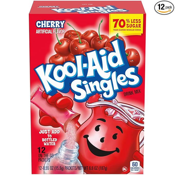 Kool-aid Singles Cherry 0.55 oz, 12-count Packets