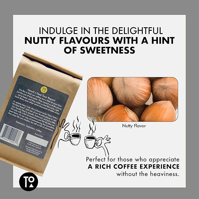 Touring Coffee Roasters Hawk’s Nest Guatemalan Coffee Whole Beans Balanced Roast - 100% Arabica Single Origin, Sweet, Nutty, Smooth, Natural Sun Dried – 12oz