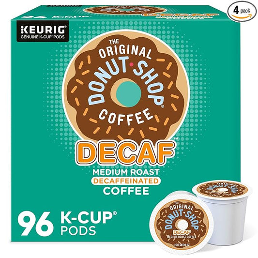 The Original Donut Shop Decaf Keurig Single-Serve K-Cup Pods, Medium Roast Coffee, 96 Count