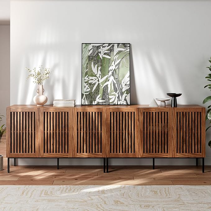 Set of 2,3 Door Accent Storage Cabinet with Doors and Adjustable Shelf,Freestanding Buffet Cabinet,Modern Sideboard Buffet Cabinet for Living Room,Dining Room,Kitchen,Hallway