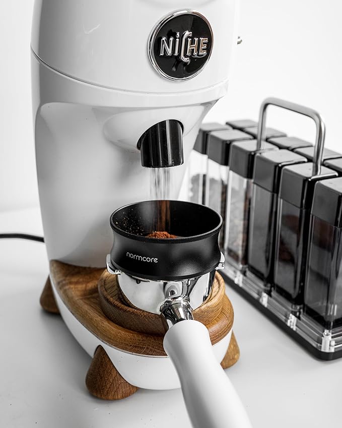 Normcore 58mm Magnetic Dosing Funnel V2, Espresso Coffee Dosing Ring, 28mm Anodized Aluminum with 8 Neodymium Magnets Fits 58mm Breville Portafilter