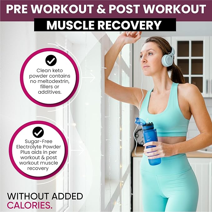 PowderVitamin Electrolytes Powder Plus (50 Servings) Black Tea Hibiscus Electrolyte Powder Keto, Sugar Free, Pink Himalayan Salt,1000mg Potassium,120mg Calcium,120mg Magnesium, Hydration Powder