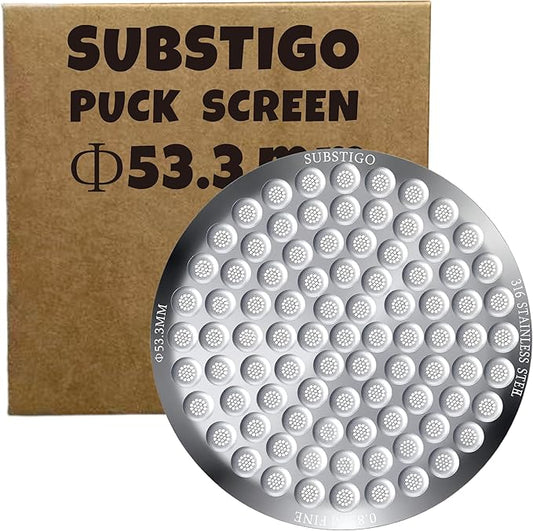 Espresso Puck Screen for Breville Espresso Filter Screen - Lower Shower Screen for Ninja Luxe Espresso Puck Screen 316 Stainless Metal Contact Screen Portafilter Basket Mesh 54 mm(1, 53.3mm x 0.8mm)