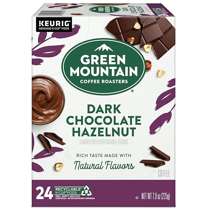 Green Mountain Coffee Roasters Dark Chocolate Hazelnut Coffee, Keurig Single Serve K-Cup Pods, 96 Count