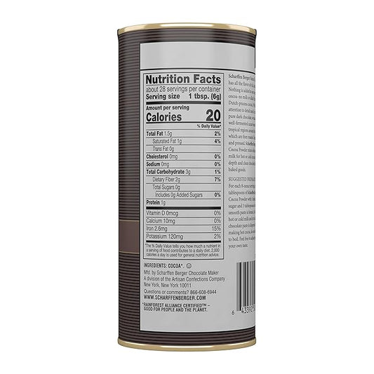 Scharffen Berger Natural Unsweetened Cocoa Powder, 6 oz