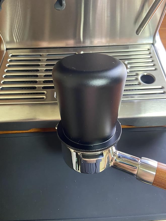 51mm Espresso Dosing Cup Compatible with Delonghi Espresso Machine Portafilter Coffee Dose Cup-Aluminum Black