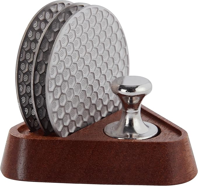 3cps 53.5mm Puck Screen 316 stainless steel Reusable Filter for Espresso Portafilter for Breville Barista Express(BES870) Pro Touch Bambino Infuser