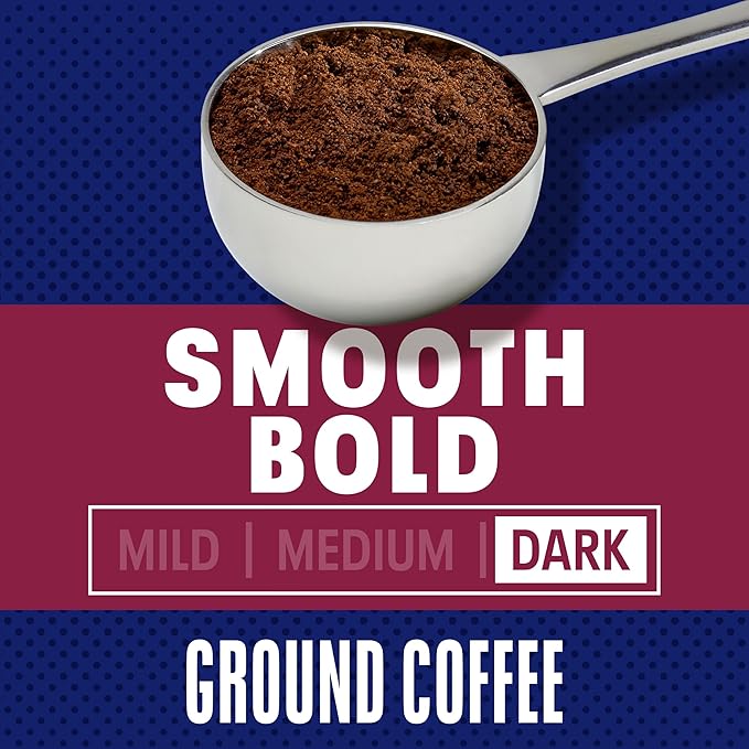 Maxwell House Smooth Bold Dark Roast Ground Coffee, 26.7 oz Canister