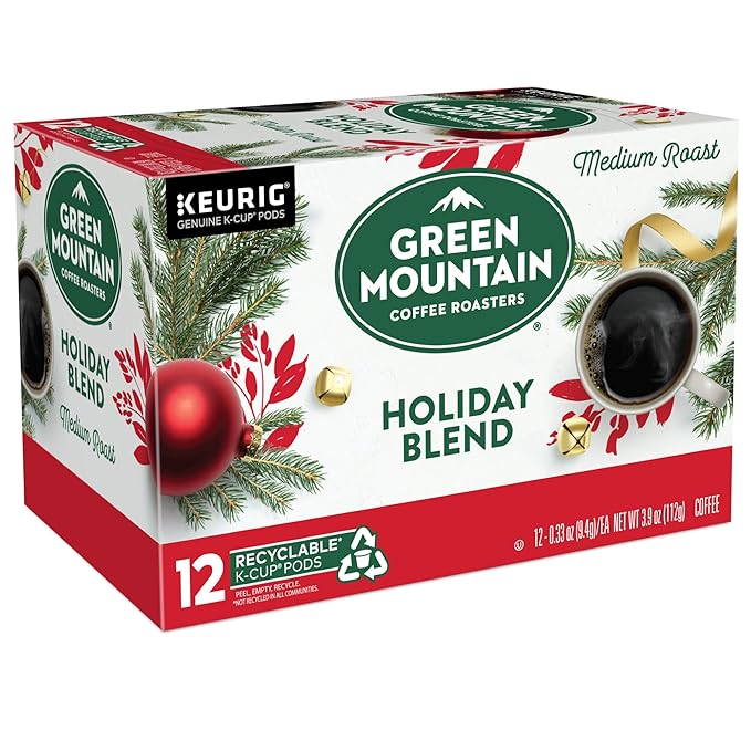 Green Mountain Coffee Roasters K-Cups, Holiday Blend, 12 Count