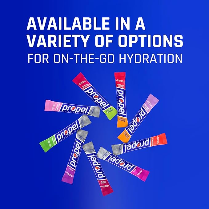Propel Electrolyte Enhanced Water Drink Mix Powder Packets,Lemon,Zero Calorie & Sugar,Hydration with Electrolytes and Vitamins C & E,(Pack of 240)