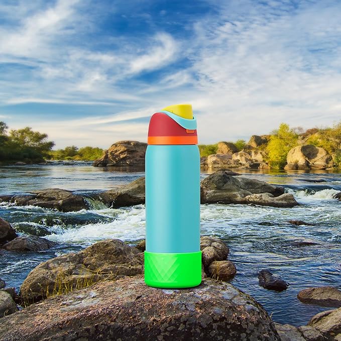 Silicone Boot for Owala Water Bottle 24 oz 32 oz 40 oz, Anti-Slip Protective Sleeve for FreeSip/Twist/Flip Stainless Steel Water Bottles Accessories