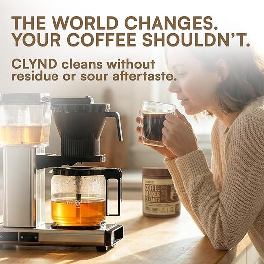 CLYND Coffee Maker Cleaner and Descaler Tablets 24-Pack, Residue-free, Compatible with Nespresso, Ninja, Multi-cup, Single-serve, Delonghi, Espresso Machine, Keurig, Coffee Pot Cleaner Cleaning Tabs