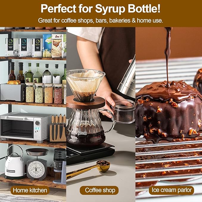 15 Pcs Coffee Syrup Pump Tip Covers Black Rubber Seal Caps for Coffee Syrup Bottles Fits Most Pump Tips, Keep Sugar Condiments Olive Clean Preserved for Barista, Café, Home Use