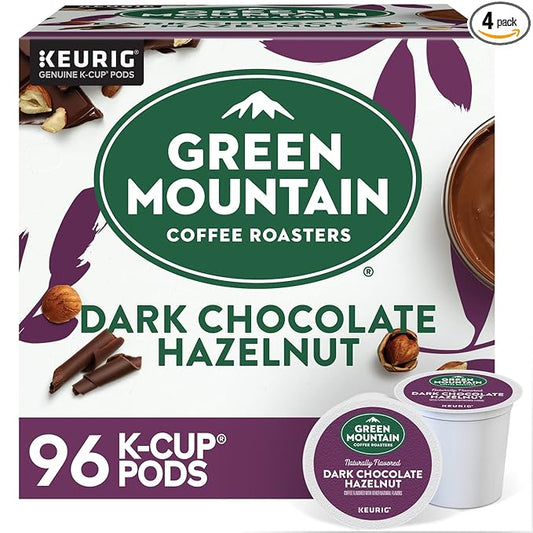 Green Mountain Coffee Roasters Dark Chocolate Hazelnut Coffee, Keurig Single Serve K-Cup Pods, 96 Count