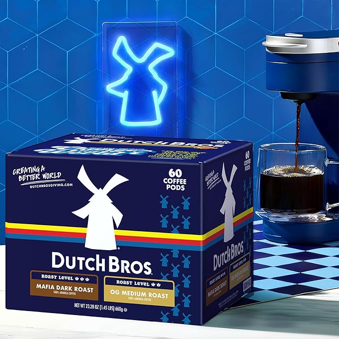 Dutch Bros® Unflavored Coffee Variety Pack, 60 Count, Single Serve Coffee Pods for Keurig K-Cup Brewers