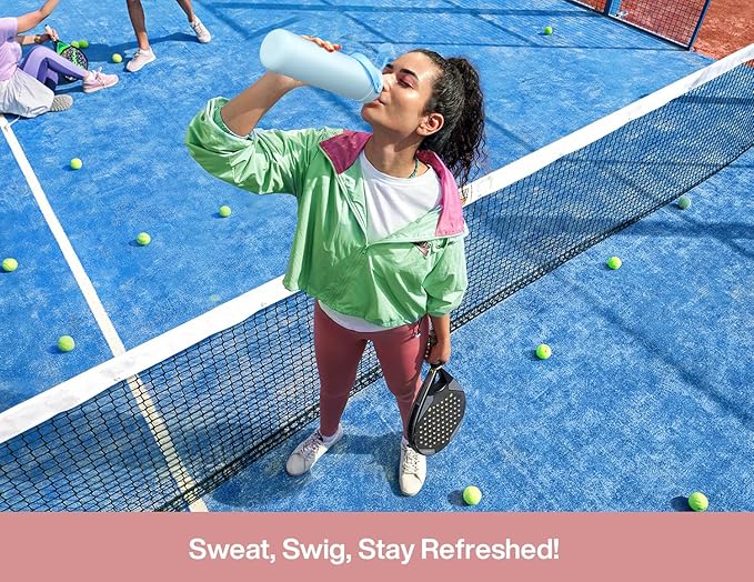 POWCAN 26 oz Insulated Water Bottle with 2-in-1 Straw and Spout Lid, Keep Cold 24H, Leak-Proof, Fits in Car Cup Holder, Stainless Steel Water Bottle for Sports, Travel, Gift, and School (Rosy Bouquet)