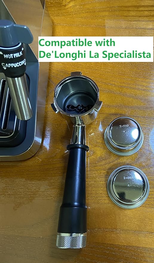 Filter Basket Replacement Compatible with De'Longhi La Specialista Linea Classic EM450M Casabrews Gevi Nerveta Espresso Machines Pressurized Espresso Basket Sieve Coffee Basket 51mm 2 Cup