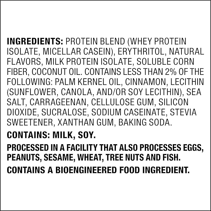Quest Nutrition Cinnamon Crunch Protein Powder, 20g Protein, 2g Net Carb, 1g Sugar, Low Carb, Gluten Free, 1.6 Pound, 24 Servings