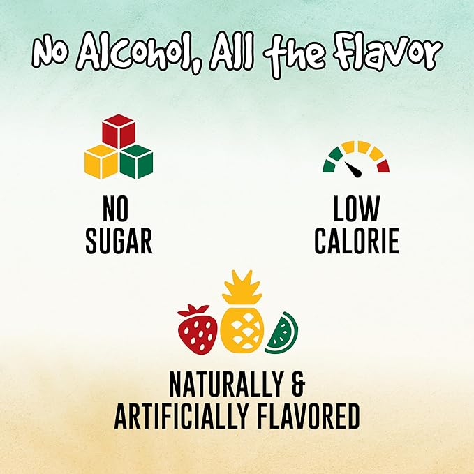 Margaritaville Singles To Go Water Drink Mix - Strawberry Daiquiri Flavored, Non-Alcoholic Powder Sticks (12 Boxes with 6 Packets Each - 72 Total Servings), 0.65 Ounce (Pack of 12)