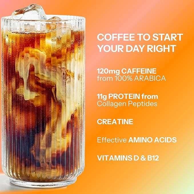Moment Protein Coffee Powder with Mushrooms & Creatine – Zero Sugar, Low Acidity Instant Protein Coffee Powder with Lion’s Mane, Reishi & L-Theanine for Energy, Focus & Mental Clarity-25 Servings
