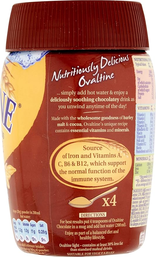 Ovaltine Chocolate Light Drink 300g