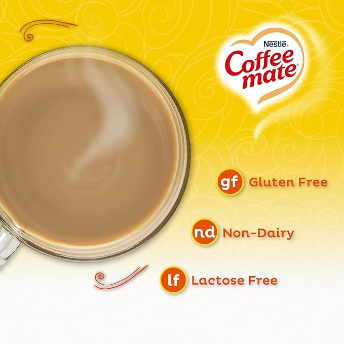 Coffee-Mate Coffee Creamer Zero Sugar Hazelnut, Pack of 6 (10.2 Ounce)