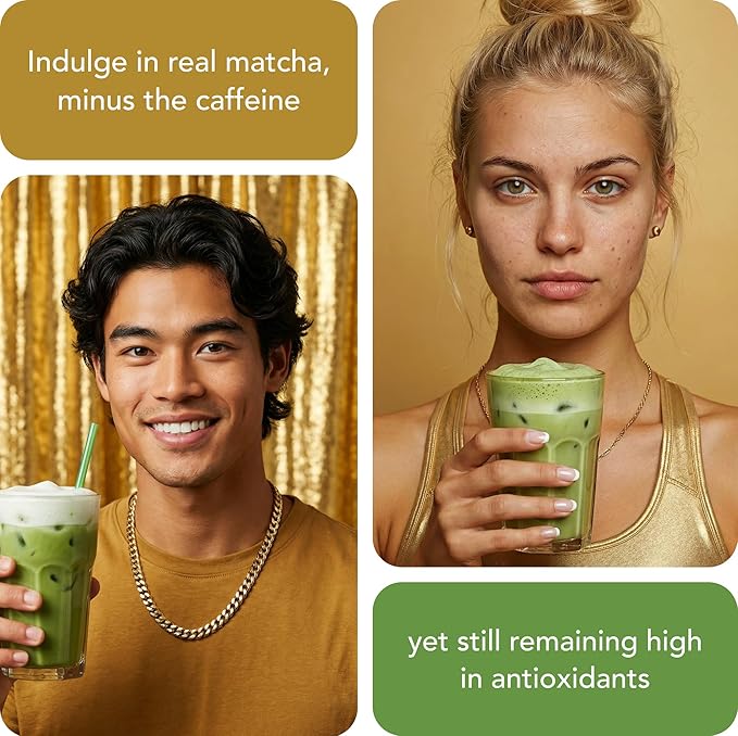 Super-Premium Decaf Matcha Green Tea Powder From Japan – 1.06 oz / 30 g – Highest Ceremonial Grade Matcha On The Market – Naturally Decaffeinated Without Chemicals – Tested for Heavy Metals – First Harvest, Shade-Grown & Caffeine-Free Matcha Powder